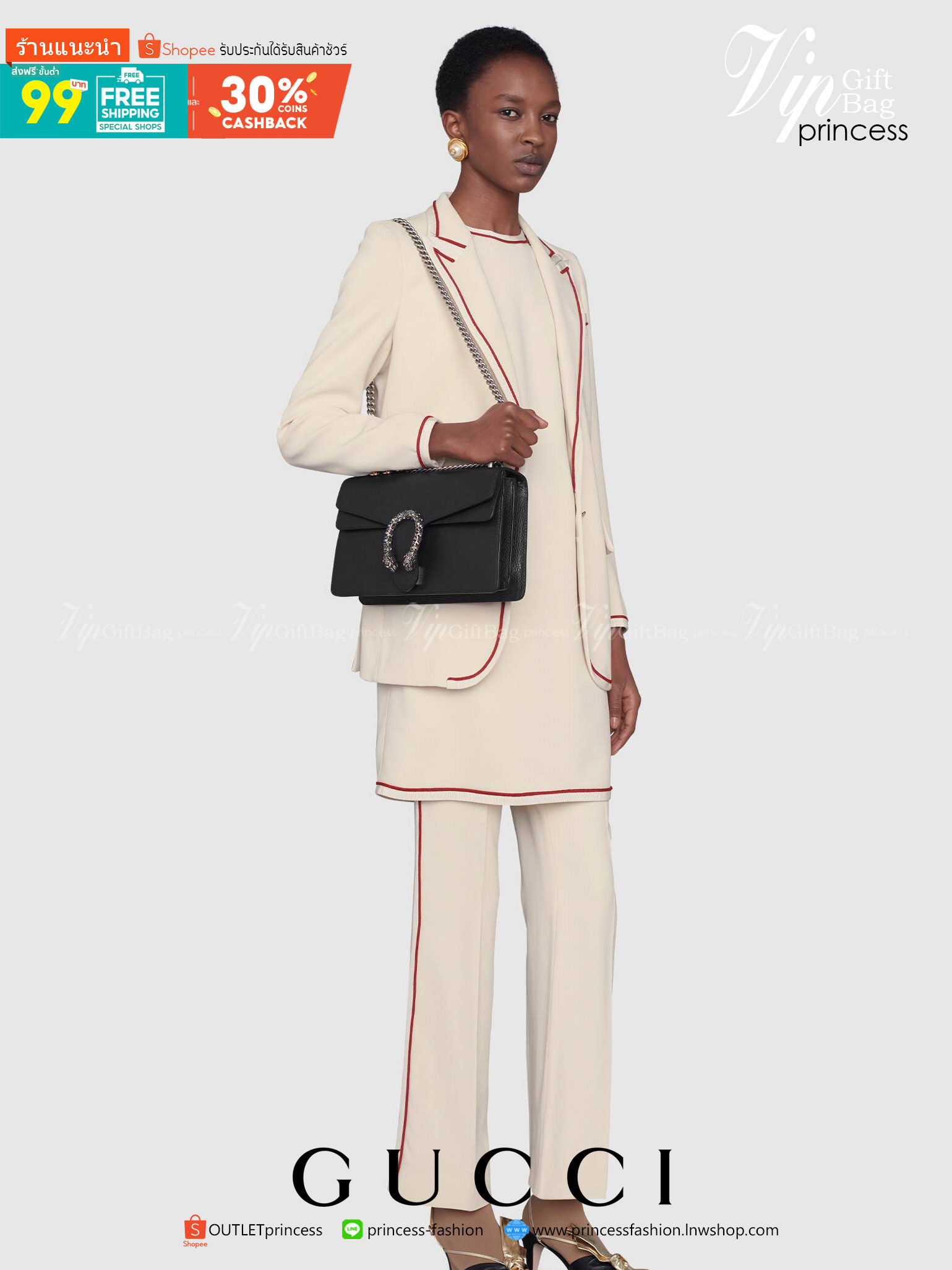 VIP GIFTbag 】หนังแท้ GUCCI Dionysus small shoulder 4colors ฮอตไอเท็ม รุ่นนี้ขายดีขายหมด สวยหรู คุณหนู ผู้ดีมาก!! นานๆ มาจะมาน้าา รุ่นหายากค่ะ กระเป๋าสะพายข้าง ดีไซน์อยู่ทรง ขนาดกำลังสะดวกใช้สำหรับสาว วัสดุหนังแท้เต็มใบ ภายในแบ่งสัดส่วนได้เป็นอย่างดี งานจร