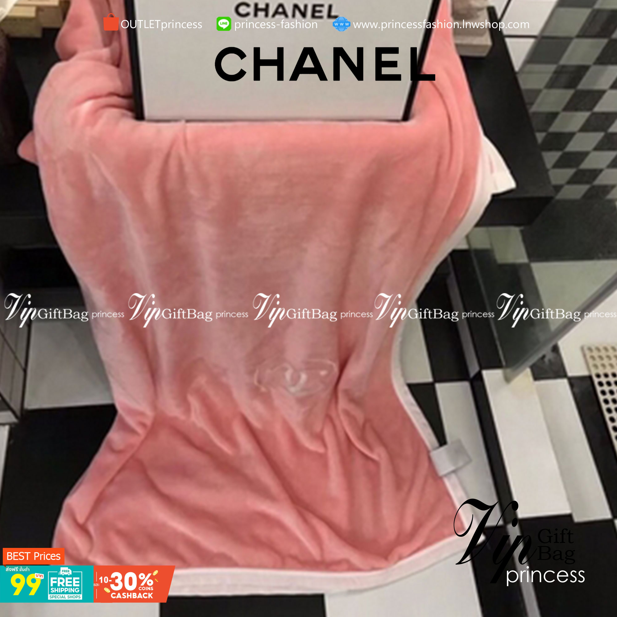 VIP GIFT 】Best Gift! Chanel Blanket พร้อมส่งไอเท็มแนะนำ ผ้าห่มนุ่มนิ่ม ขนปุยๆๆ สบายผิวมาก เนื้อผ้านิ่มฟูนุ่มใช้ได้ทุกโอกาส ขนาดกำลังดี พกพาสะดวก สามารถพกไว้ใช้ในรถ ใช้ในออฟฟิศได้ จะซื้อใช้เองหรือมอบเป็นของขวัญก็ดูดีพร้อมส่งที่ไทย ราคาสุดคุ้มไม่ต้องรอพรีฯ