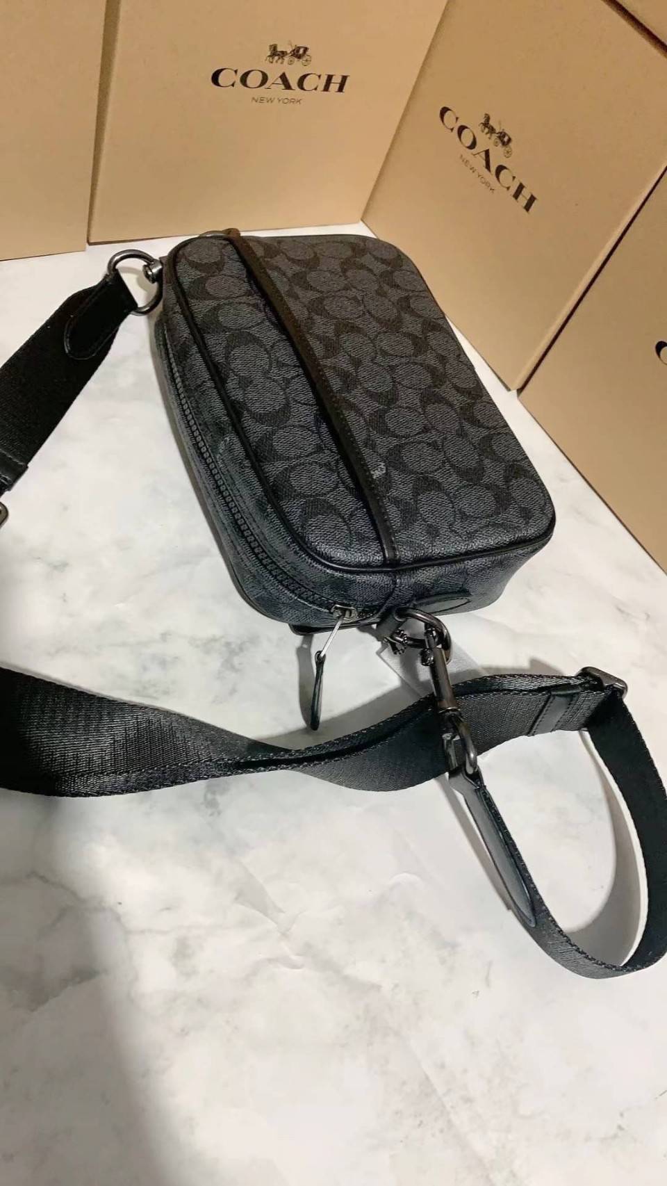 Coach Academy Crossbody In Signature Canvas