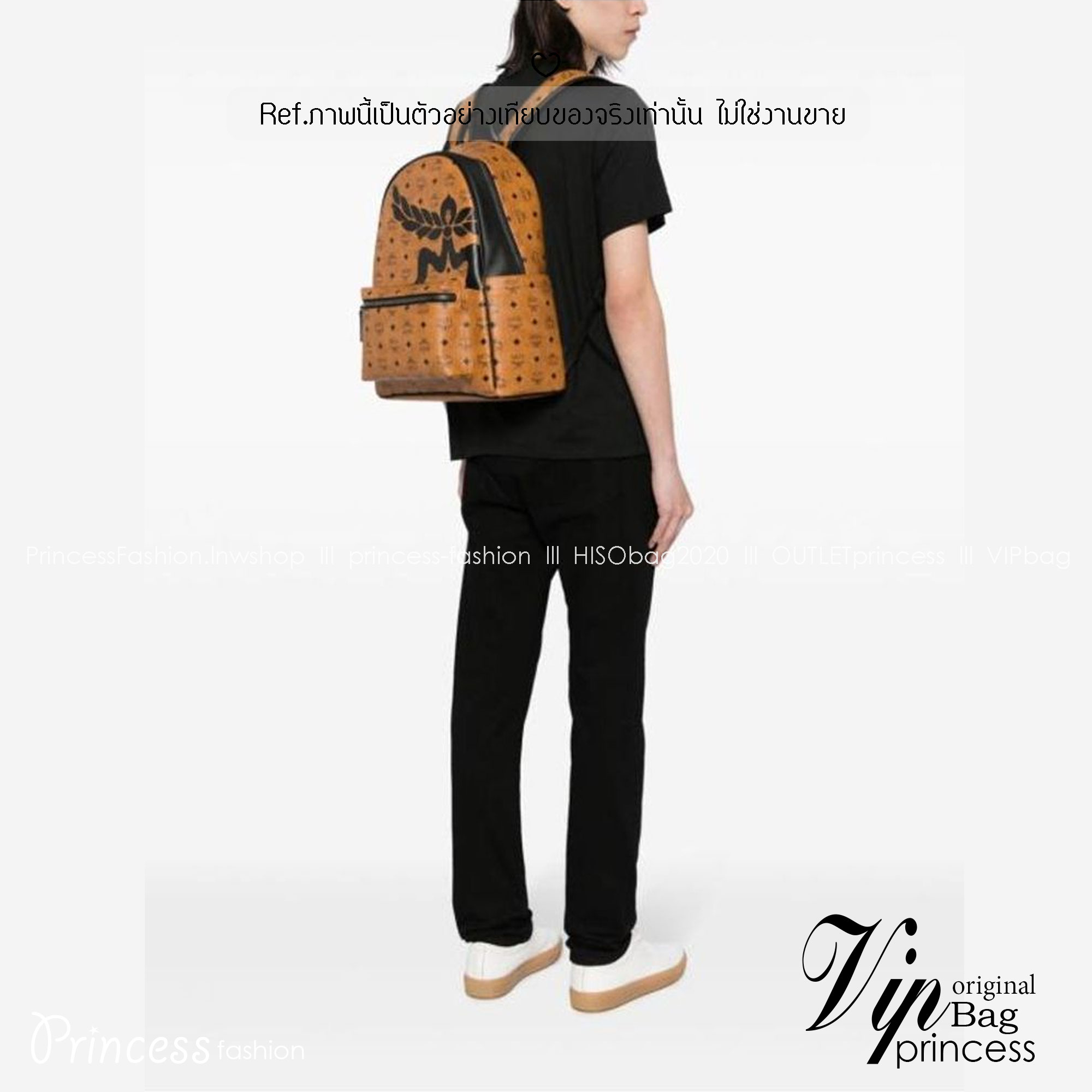 ORI | M.C.M Small Stark Mega Laurel Visetos Backpack กระเป๋าเป้คอลใหม่ไซส์เล็ก ดีไซน์โลโก้ด้านหน้าสวยหรูโดดเด่น Best seller Unisex ของงานเป้จริงๆ ใช้ได้ทั้งหนุ่มๆและสาวๆ