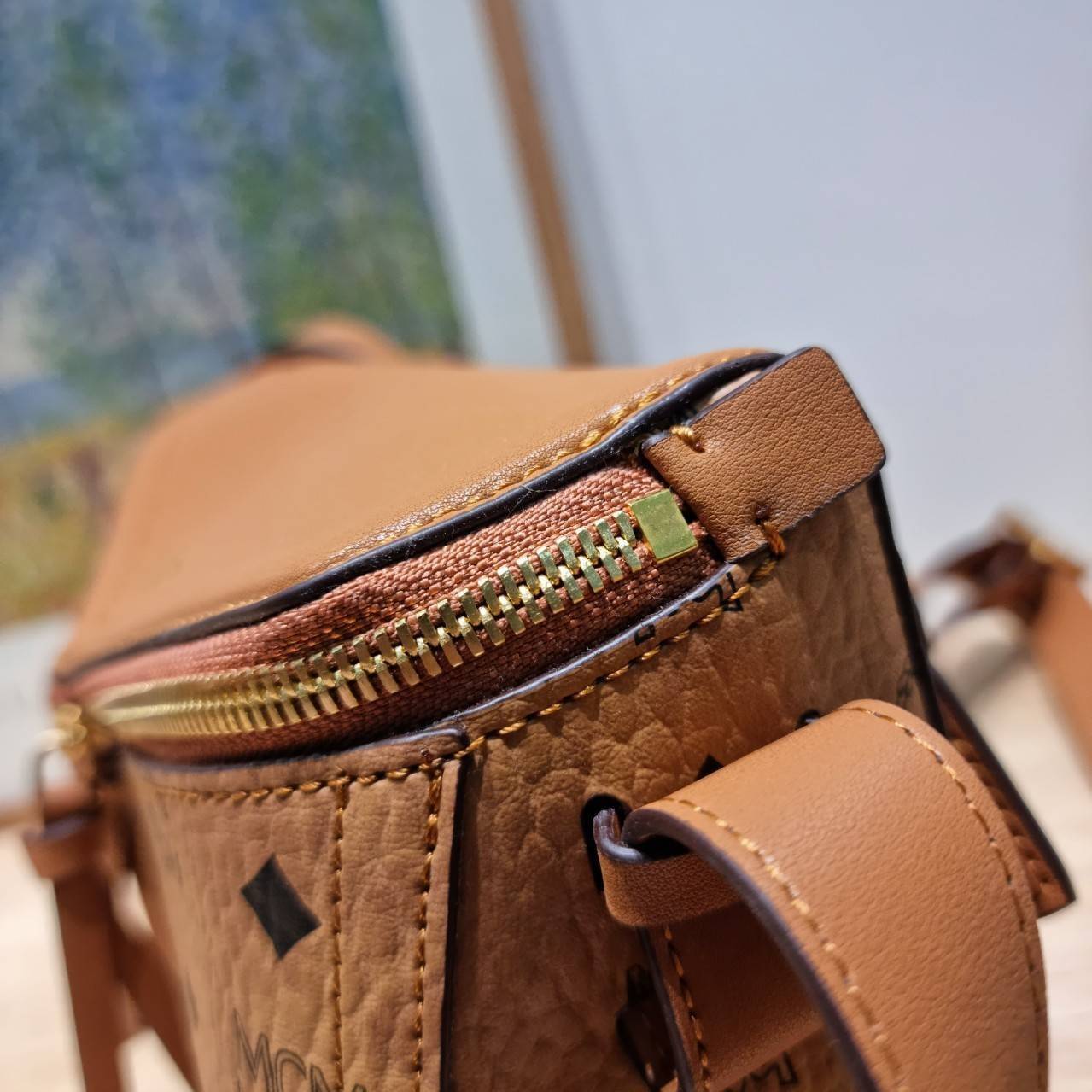 M.C.M DIAMANT 3D SHOULDER BAG IN VISETOS LEATHER MIX กระเป๋าสะพายคอลเลคชั่นสุดปัง สวยหรูในแบบฉบับคนมีสไตล์ เกรดท็อปออริ 1:1 สลับแท้