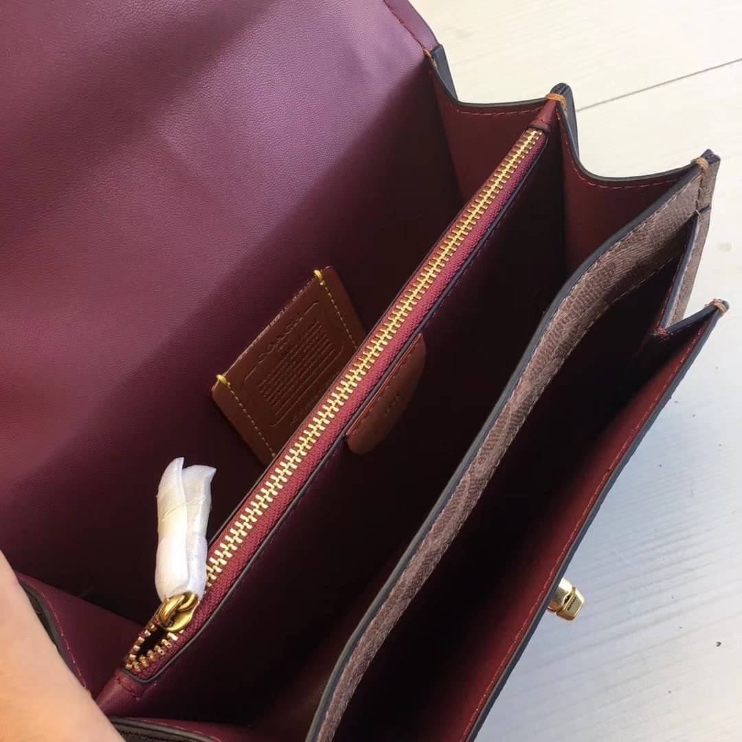 COACH Troupe Crossbody In Signature Canvas 2สี พร้อมส่งที่ไทยราคาสุดคุ้ม