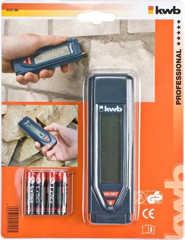เครื่องวัดความชื้นคอนกรีต ผนังปูนซีเมนต์ พื้นคอนกรีต อิฐมวลเบา ฝ้า ไม้ ใช้หาจุดน้ำรั่วซึม ยี่ห้อ kwb แบรนด์เยอรมัน