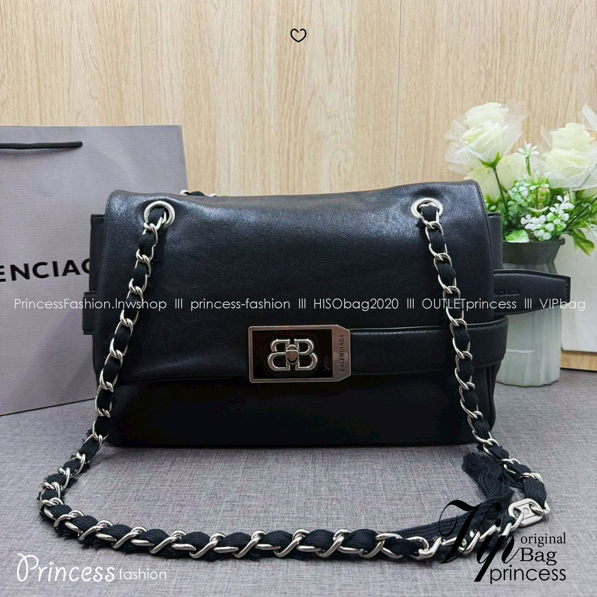 ORI หนังแท้ | Balenciaga Modu Shoulder Leather Bag / Modu Tote Bag 30cm กระเป๋าสะพายทรงโท้ท ดีไซน์ใหม่สวยเก๋ตามแบบฉบับแบรนด์