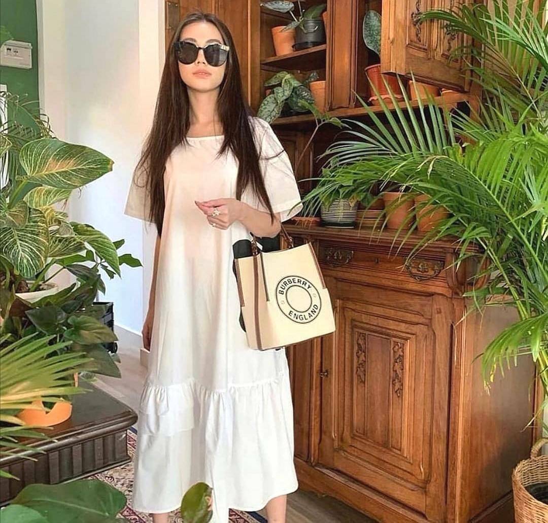 BURBERRY FRAGRANCES CROSSBODY BUCKET BAG วัสดุ Canvas & Leather สวยหรูอยู่ทรงมาพร้อมกระเป๋าคลัชใบเล็กสีน้ำตาลเข้าชุด