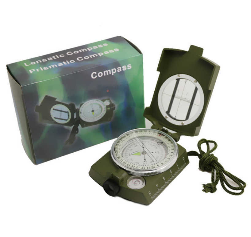 เข็มทิศ แบบ prismatic compass เข็มทิศสำหรับเดินป่าตั้งแคมป์