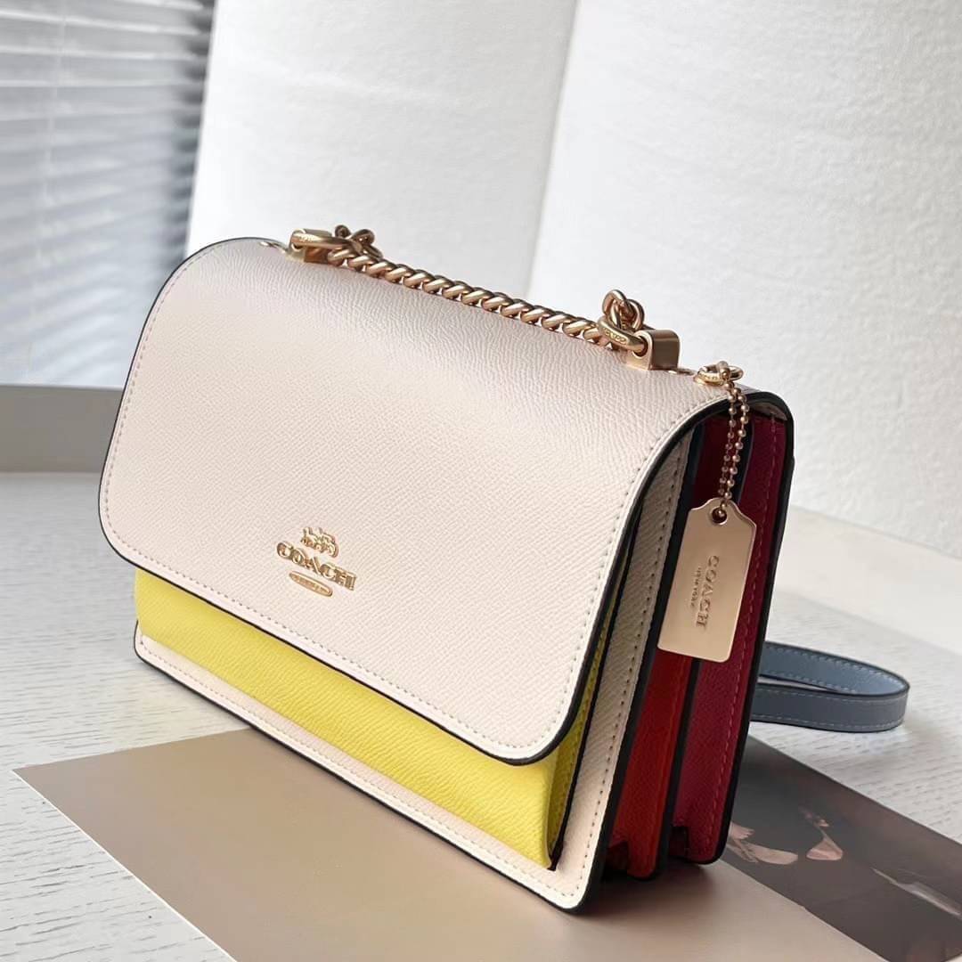 COACH KLARE CROSSBODY IN COLORBLOCK (COACH C8630) GOLD/CHALK MULTI พร้อมส่งที่ไทย