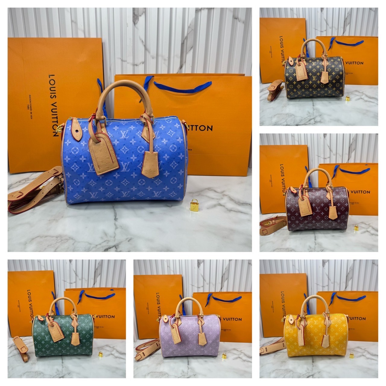 ORI หนังแท้ | LV Speedy P9 Bandoulière 30 Bag กระเป๋าสะพายทรงหมอนสปีดี้ใบใหญ่ คอลใหม่ล่าสุดหรูหราโดดเด่น แต่งลายนูนเพิ่มเท็กเจอร์เต็มใบ รูปทรงใช้งานง่ายสวยตลอดกาล