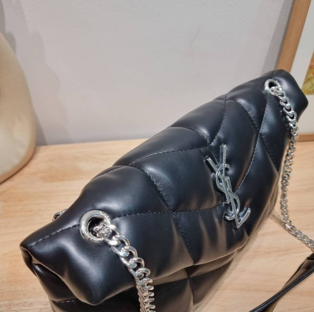 YSL PUFFER SMALL CHAIN BAG IN QUILTED / Yves Saint laurent puffer small chain bag in quilted กระเป๋าสะพายรุ่นยอดนิยม ทรงสวย ใช้ได้บ่อยไม่มีเบื่อ
