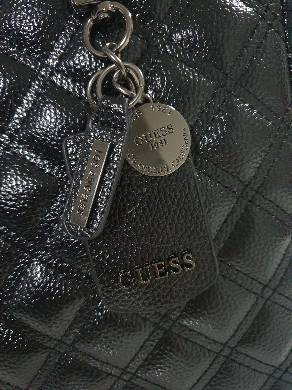 ของแท้ 💯% GUESS WOMEN'S CESSILY TOTE FLAP BAG ของแท้ กระเป๋าสะพายทรง SHOPPING BAG