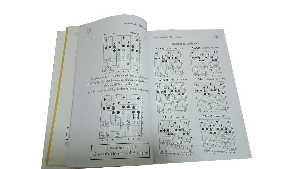 หนังสือหมากรุกไทยกลยุทธสุดยอดเซียน เล่ม 1 เผยแต้มลับสุดยอดวิชาม้าโยงขวา อ.นกกระจิบ อวยชัย กองสี
