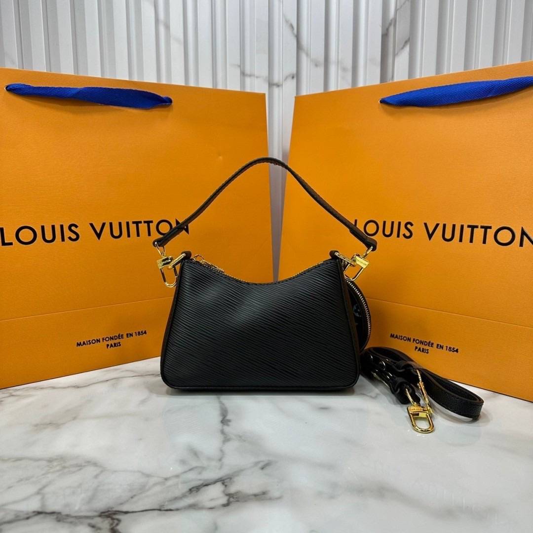 ORI หนังแท้ | LV x TM Marellini bag กระเป๋าสะพายหนัง Epi ตกแต่งดีเทล Monogram Multicolor โดดเด่นด้วยดีไซน์ที่ผสานความสง่างามและความทันสมัย เรียบหรู ถือออกงานได้สบายๆ