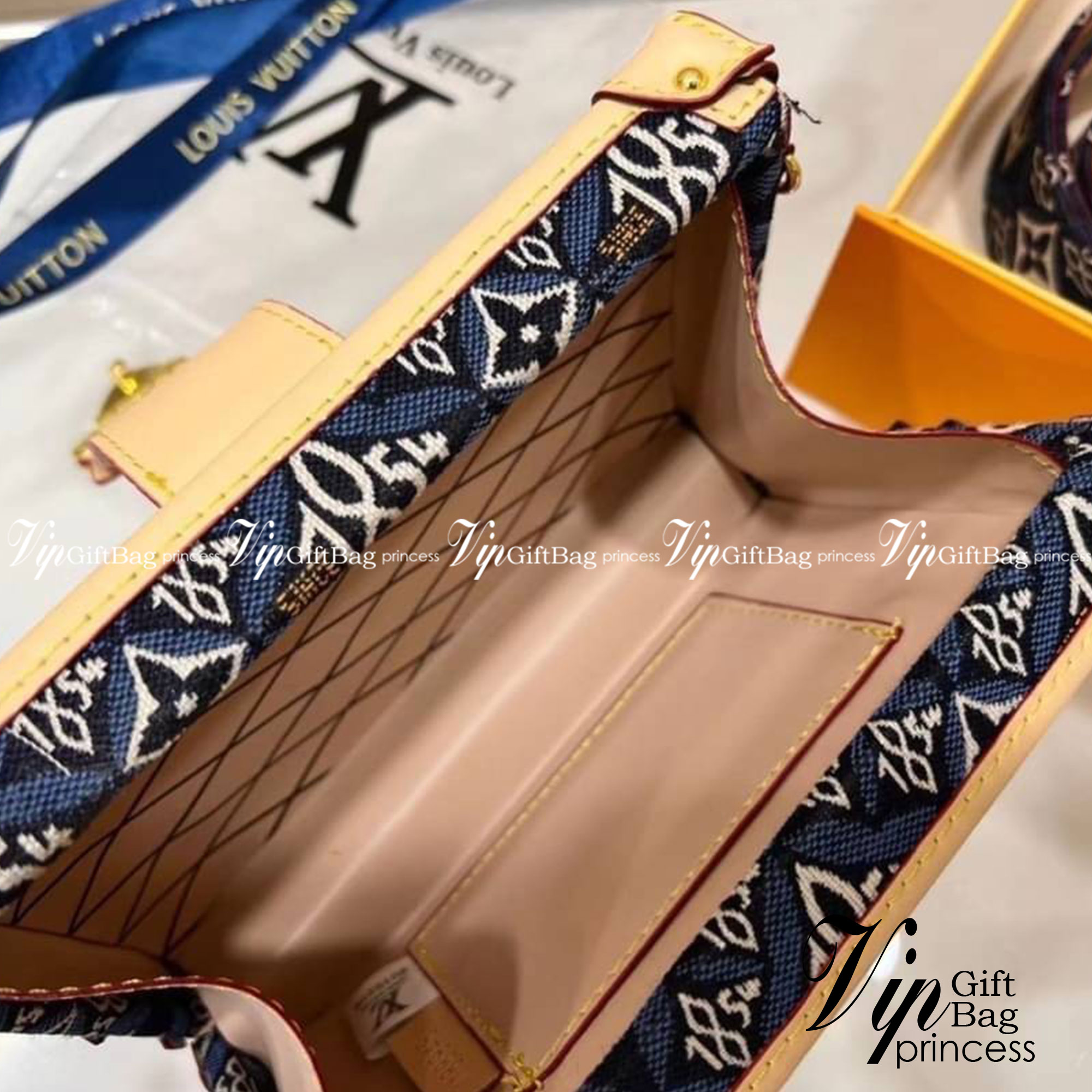 LV Jacquard Since 1854 Petite Malle / LV Since 1854 เกรดออริจินอล พร้อมส่งที่ไทย ภาพถ่ายจากงานขายจริง ใช้งานต่างประเทศได้