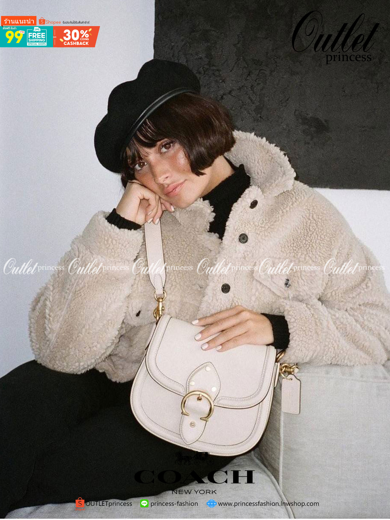 COACH C0749 BEAT SADDLE BAG The best item! ที่สาวๆรอคอย! ฮอตไฟลุก! สีหายาก ละมุนคุณหนู คอลเลคชั่นใหม่ ดีไซน์หรูหรา พิเศษมากๆมาพร้อมสายสะพาย 2 เส้น ใช้คู่กันหรือแยกสะพายก็สวยครบสูตร กระเป๋าสะพายทรง saddle คลาสสิค วัสดุหนัง glove-tanned ทนทาน เปิด-ปิดด้วยกร