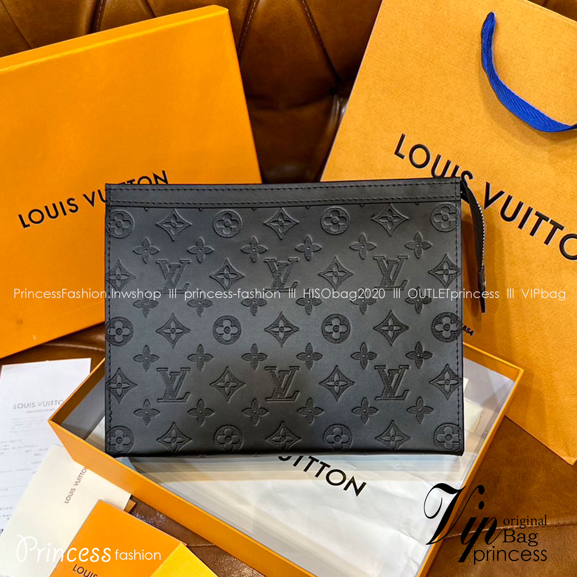 พร้อมส่ง LV Pochette Voyage MM / LV Clutch กระเป๋าถือทรงคลัช ทรงพอช เกรดออริ สลับแท้ 1:1 ใช้ต่างประเทศได้ ใช้ได้ทั้งชายหญิง