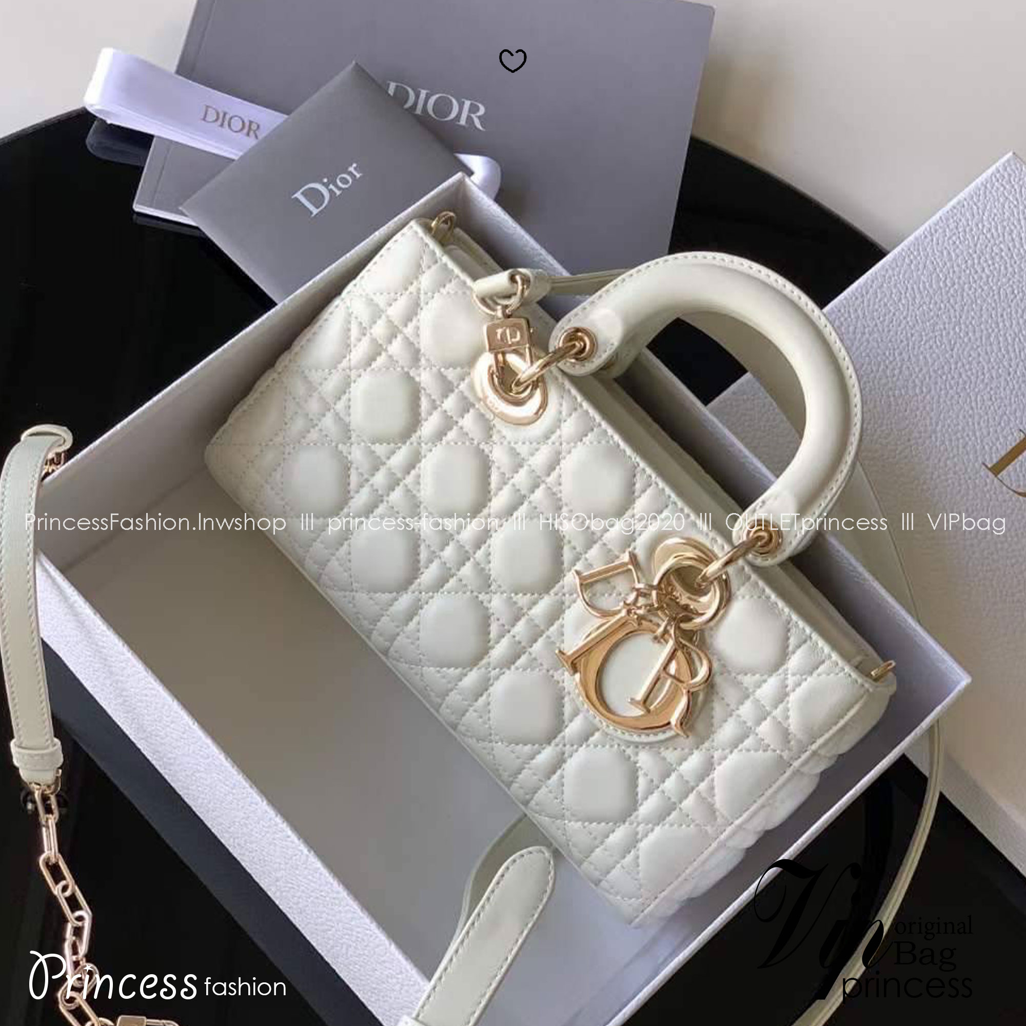 DIOR Medium Lady D-Joy Bag / LADYDIOR กระเป๋าสะพายสง่างามเหนือกาลเวลา เกรดท็อปออริ สลับแท้ 1:1