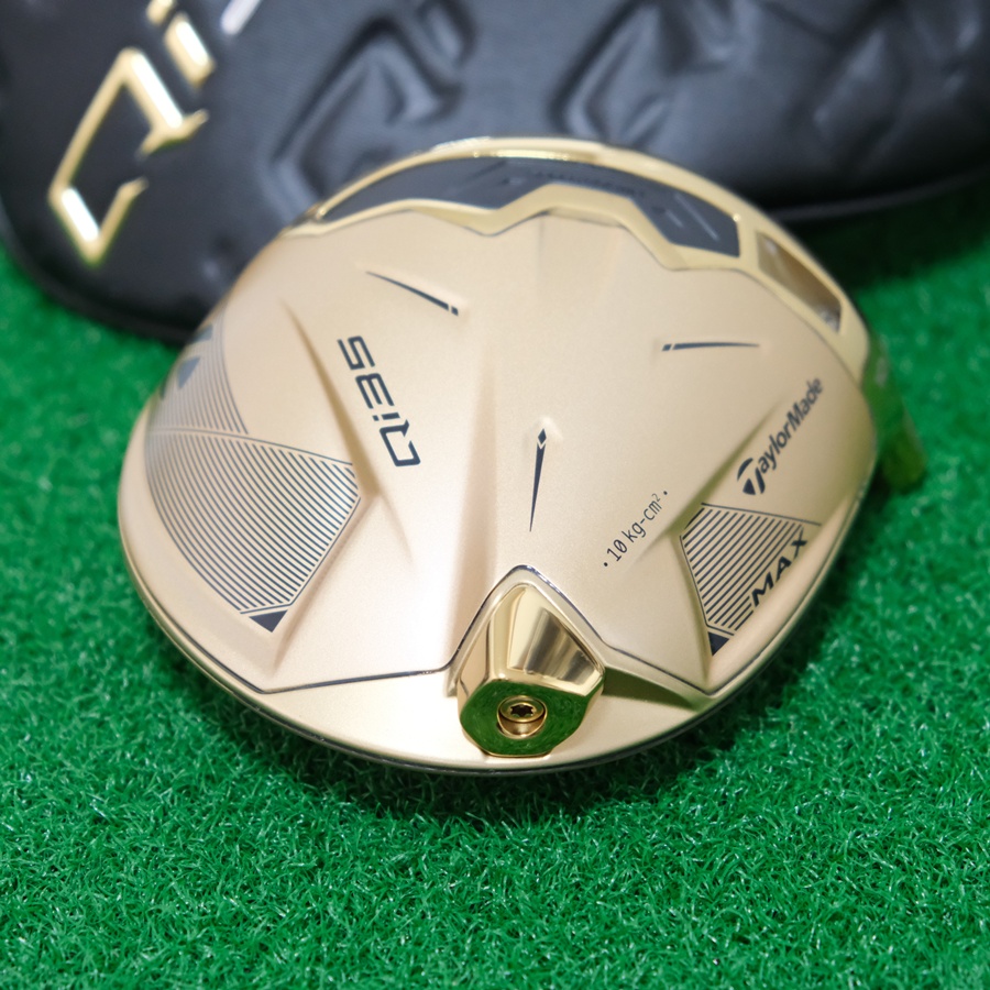 2025 TAYLORMADE QI35 MAX DESIGNER SERIES MATTE GOLD 10.5* DRIVER - HEAD ONLY + HEADCOVER