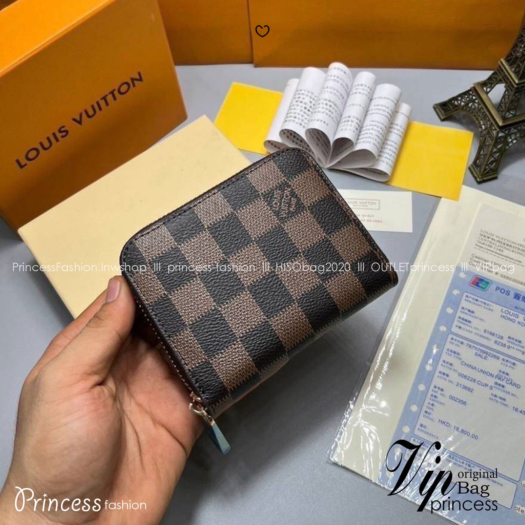 ORI หนังแท้ | LV Zippy Coin Purse / LV Short Wallet กระเป๋าสตางค์ใบสั้นกระเป๋าสตางค์ซิปรอบ 🤍 เกรดออริจินอล