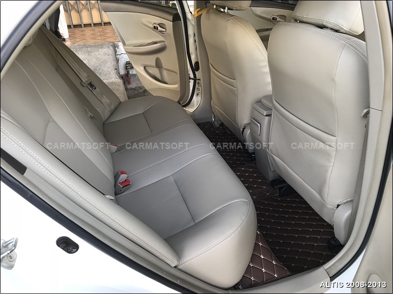 ชุดหุ้มเบาะรถยนต์ ALTIS 2008-2013 หนังPVC เกรดA หนา1มิล สีครีม