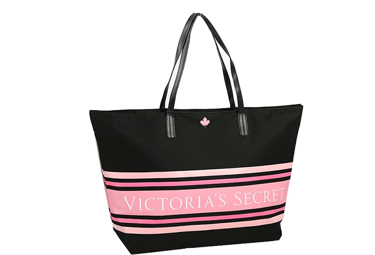 Victoria's Secret Stripe bag กระเป๋าสะพายไหล่ทรง tote วัสดุ Canvas เปิดปิดด้วยซิป จุของได้เยอะ สาวก VS ห้ามพลาดค่ะ
