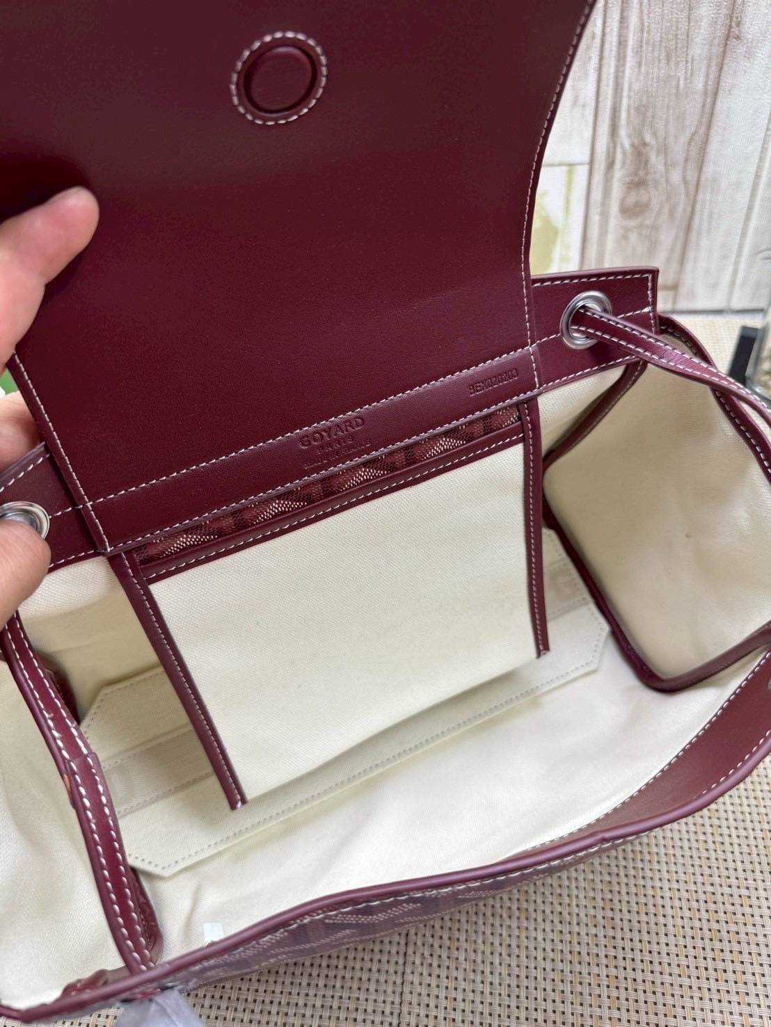 ORI หนังแท้ | GOYARD Rouette Souple Bag 30cm กระเป๋าสะพายแบรนด์หรูสัญชาติฝรั่งเศส สะท้อนถึงความเบา ความยืดหยุ่น คือการแสดงออกถึงแก่นแท้ของโมดูลาร์ของ Maison