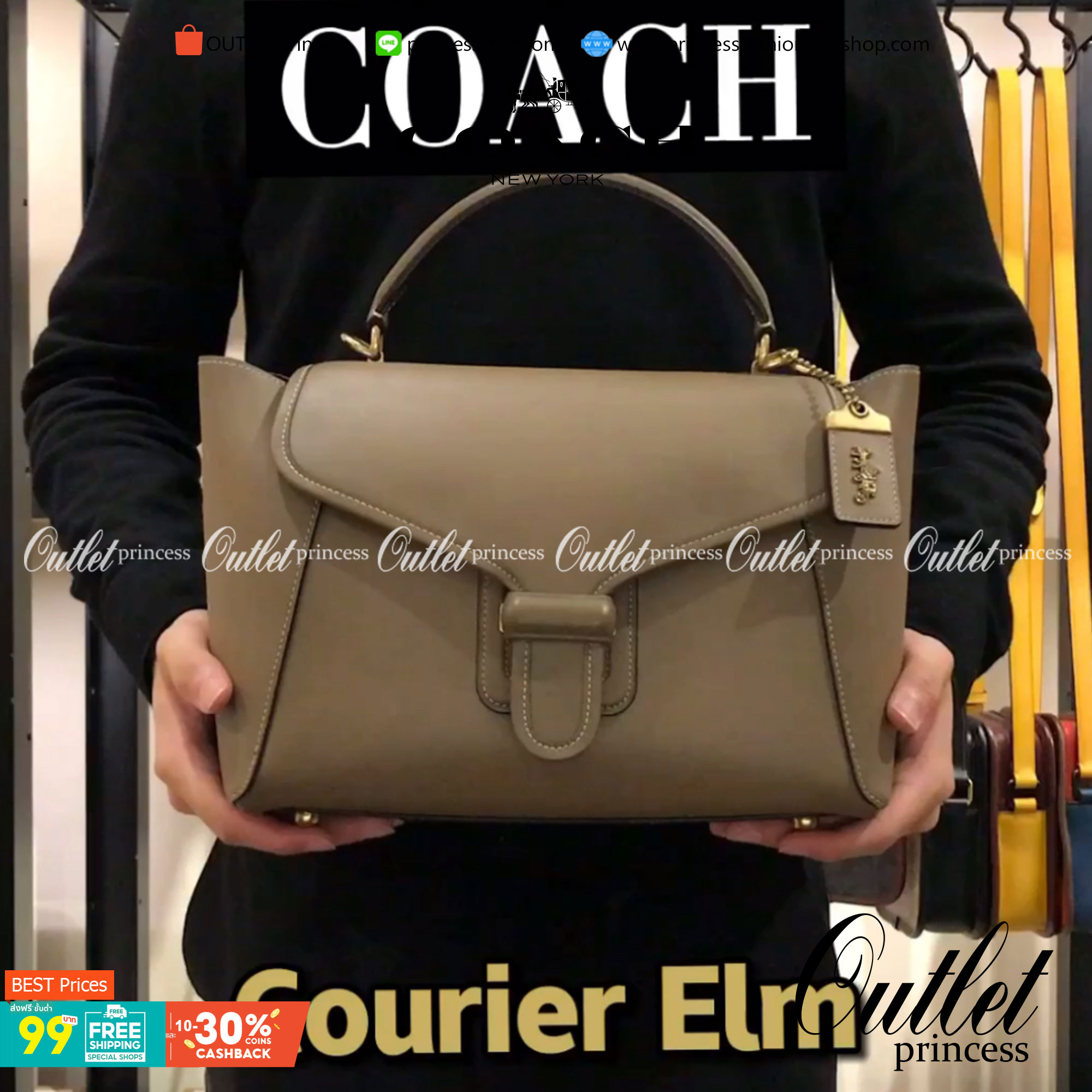 COACH COURIER CARRYALL 23 IN COLORBLOCK SIGNATURE CANVAS พร้อมส่ง 7 แบบ พร้อมส่ง ลุคดูไฮสุดๆค่ะ! กระเป๋าสะพายหนังหรูหราและคลาสสิค หนังแท้ชั้นดีที่สุด น้ำหนักเบา หนังสวยมากก สัมผัสแล้วหลงรักแน่นอนจ้าา😘