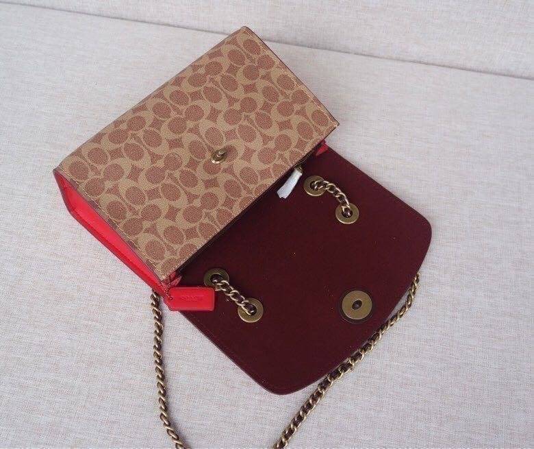 Coach Parker In Signature Canvas With Tea Rose