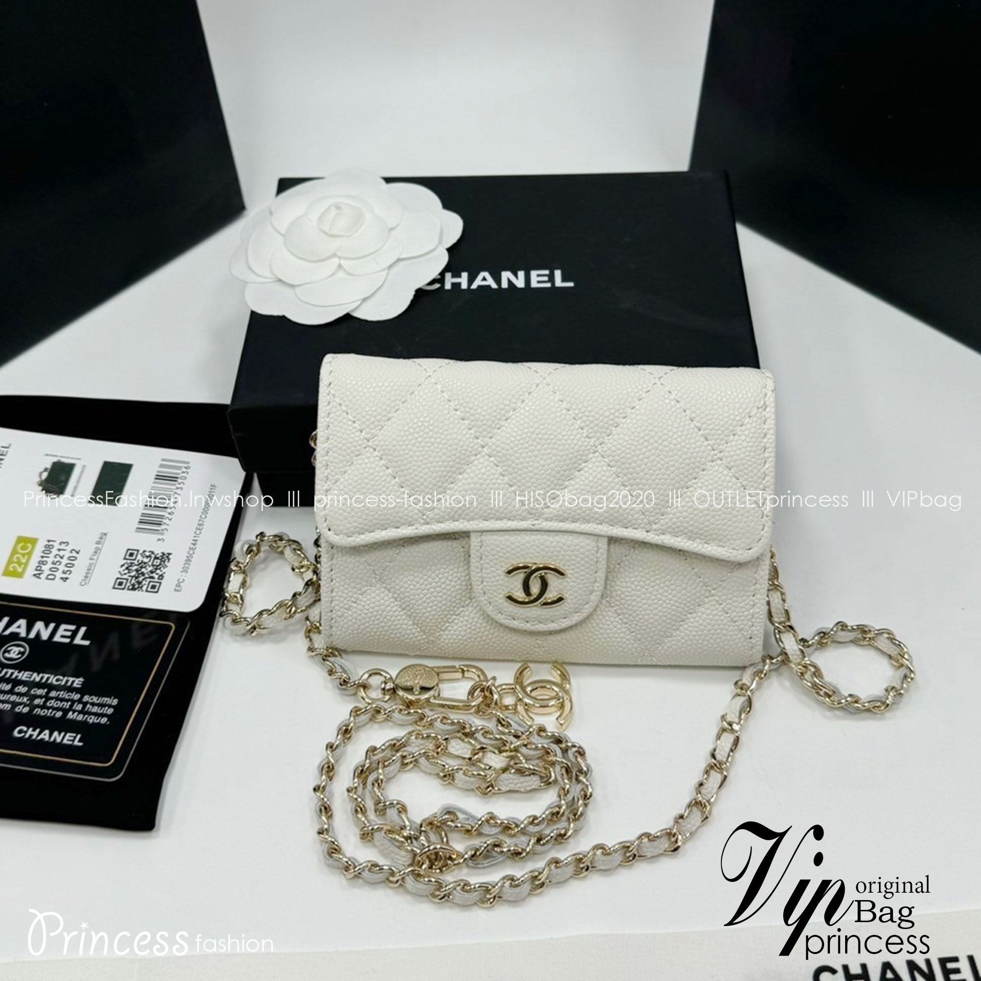 CHANEL mini wallet on chain crossbody กระเป๋าสตางค์พร้อมสายสะพายไซส์มินิ เกรดออริ 1:1 ใช้งานต่างประเทศได้ ภาพถ่ายจากงานขายจริง