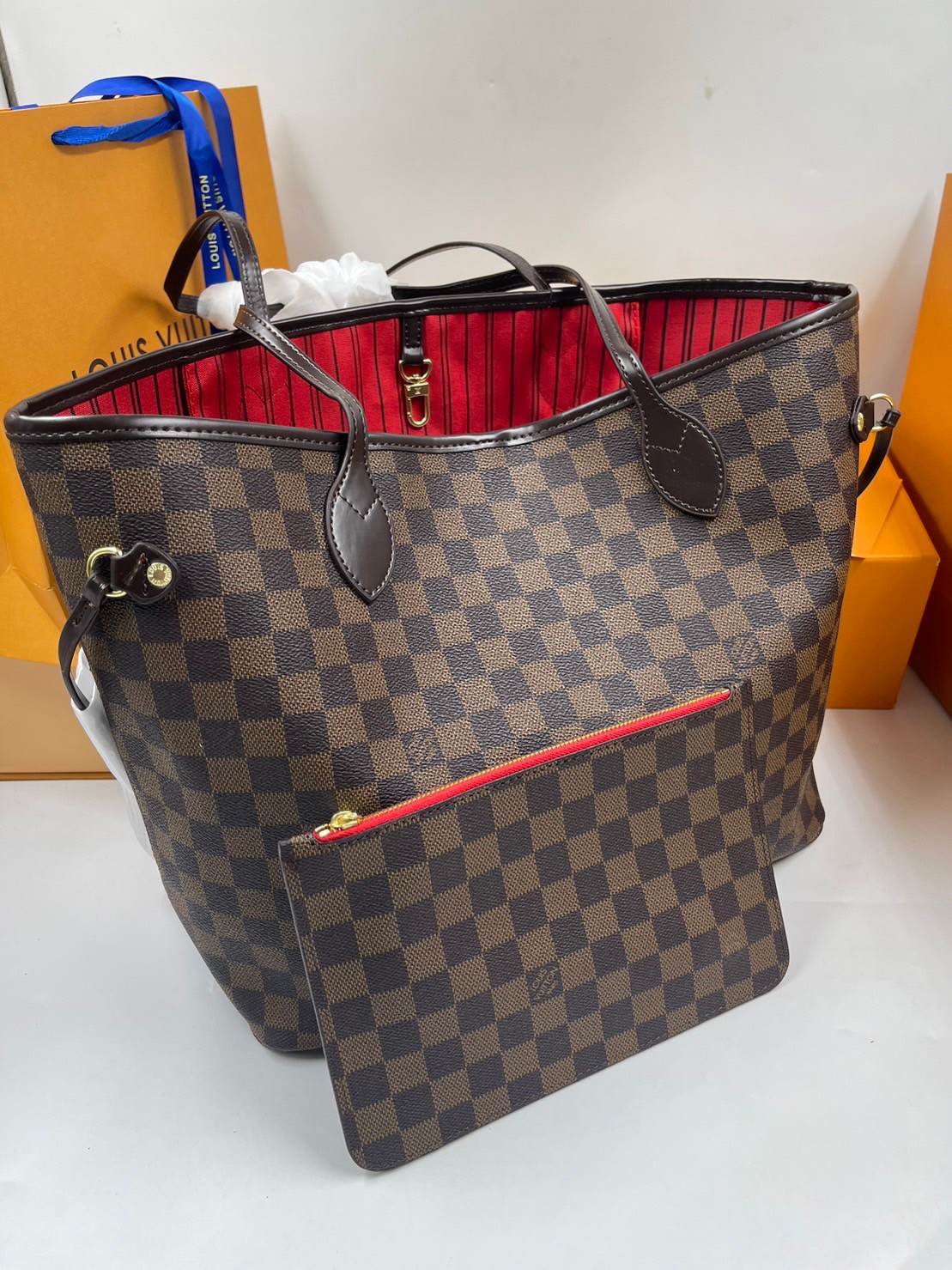 LV Neverfull GM Monogram 36cm / LV Shopping Bag พร้อมส่ง 4 สี **สินค้าเกรดออริจินอล 1:1 สลับแท้ ใช้งานต่างประเทศได้ งานสวยตามรูป ภาพถ่ายจากงานขายจริง