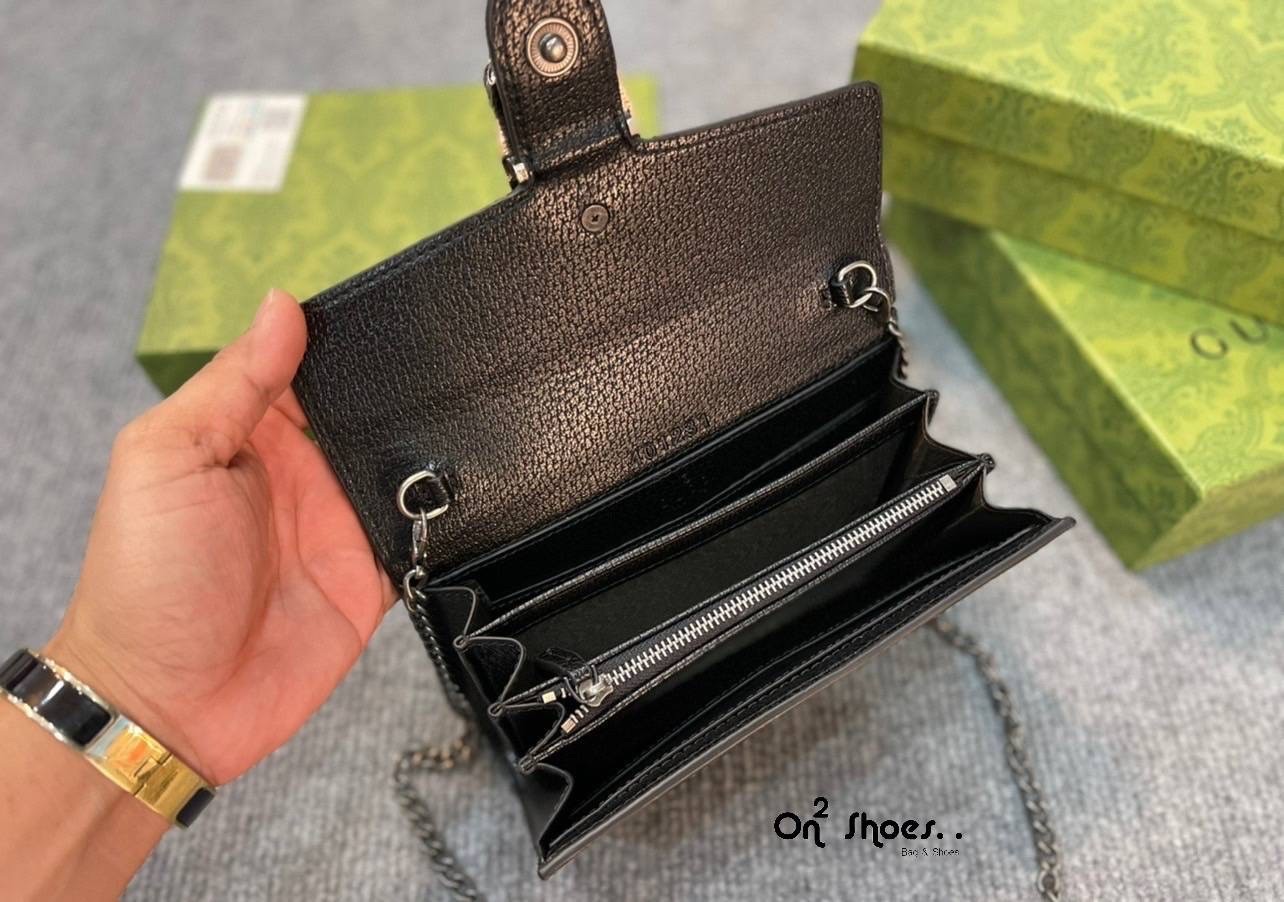 GUCCI Dionysus GG chain wallet / GG Dionysus Wallet พร้อมส่งที่ไทย งานสวยเลยค่า ขนาดกำลังน่ารัก อะไหล่สั่งผลิตเฉพาะรุ่น สะพายขึ้นไหล่คือสวยหรูเลยค่า