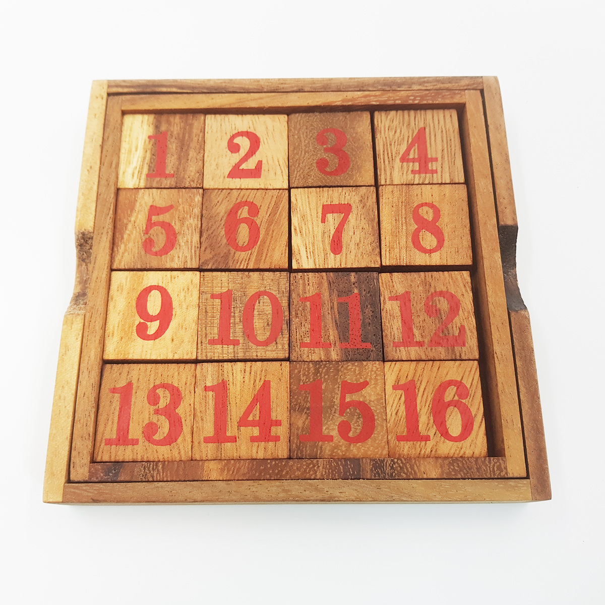 เกมแก้ปริศนาเลื่อนตัวเลขไม้ บล็อกตัวต่อไม้ เกมขยับตัวเลขไม้