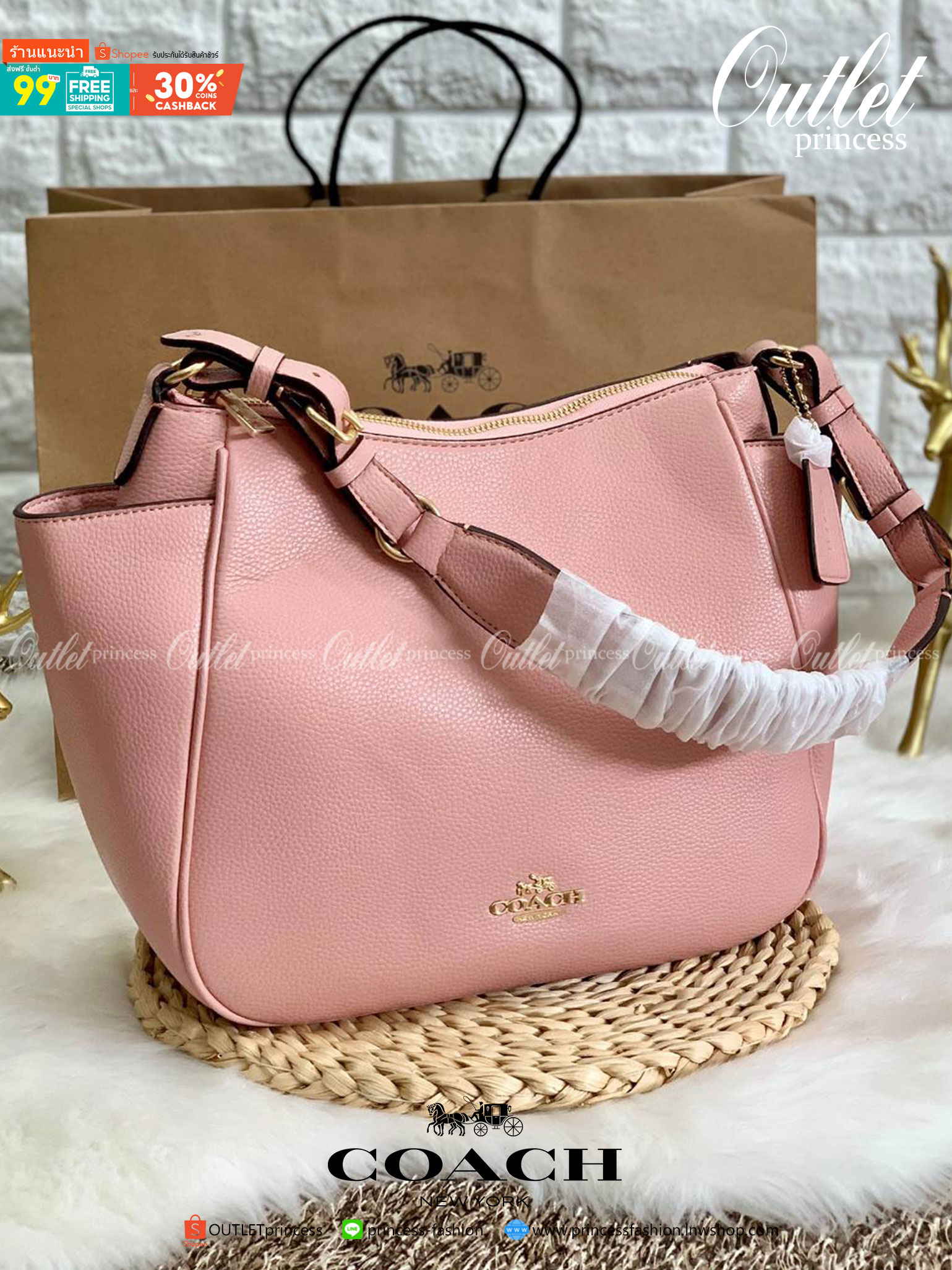 สินค้าออกใหม่ พร้อมคอลเลคชั่นสีใหม่ล่าสุดค่ะ! COACH RORI SHOULDER BAG ((C2855)) พร้อมส่งที่ไทย สวยก่อนใครแน่นอนค่ะ! กระเป๋าสะพายไหล่ หนังแท้ชั้นดีที่สุด หนังนิ่ม ทรงสวย หลงรักแน่นอนค่ะ