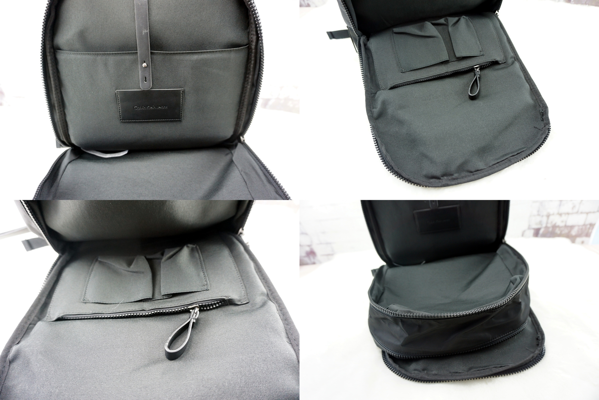 Calvin Klein Jeans back pack กระเป๋าเป้ดีไซน์เท่ห์ วัสดุ Nylon + Polyester 100 % - น้ำหนักเบา มีช่องด้านหน้าเปิด ปิดกระเป๋าด้วยซิป - ด้านหน้าสกรีน logo brand - หัวซิปปั๊มโลโก้แบรนด์ - ภายในกว้าง ใส่ Laptop, A4 ได้หมด - ภายในมีช่องซิปเล็ก ให้แยกใส่ของจุกจิ