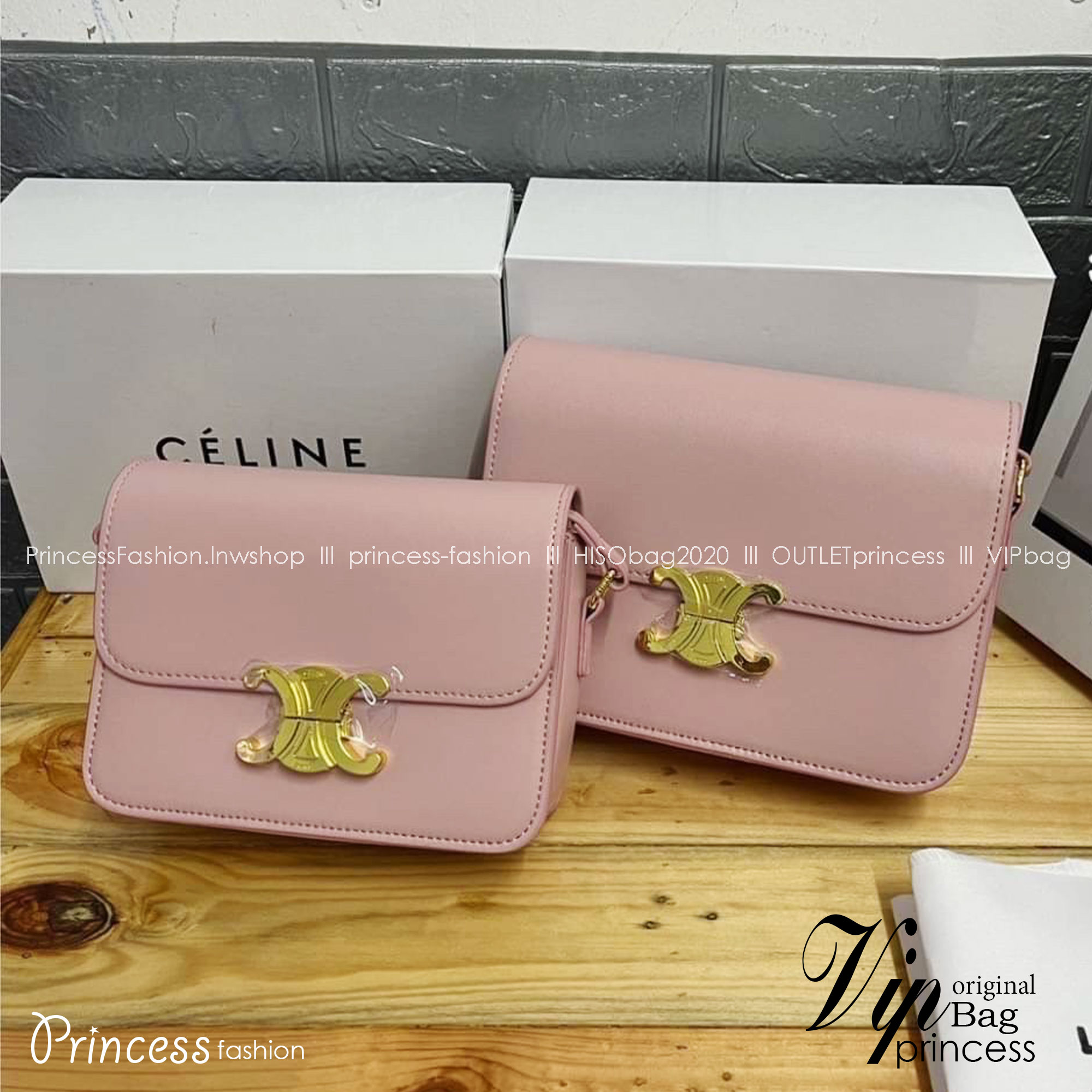CELINE CLASSIQUE TRIOMPHE BAG / Celine Teen Triomphe Bag / Celine Bag พร้อมส่ง กระเป๋าแบรนด์หรูที่ควรมีแห่งปี รูปทรงสี่เหลี่ยมรุ่นฮอตฮิตของเหล่าดาราและเซเลบทั้งหลาย ดีไซต์เรียบหรู