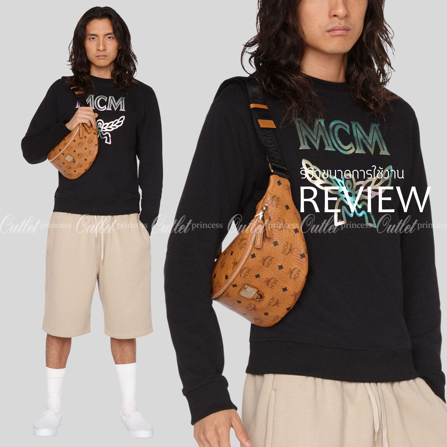 M.C.M FURSTEN BELT BAG IN VISETOS กระเป๋าคาดอกยอดฮิต หนุ่มๆสาวๆใช้ได้ไม่มีเบื่อ รุ่นขายดี ลายวิเซโต้เอกลักษณ์ ทั้งสปอร์ตและดูหรูในตัว ใช้งานง่าย ได้ทุกลุค วัสดุหนังแคนวาสคุณภาพดี มีช่องซิปหลัก และซิปด้านหลังกระเป๋า ภายในเป็นช่องโล่งบุผ้าซับอย่างดี รุ่น un