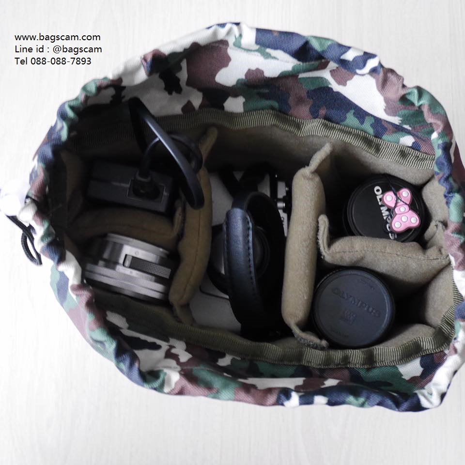 Camera insert ไส้ในใส่กล้องกันกระแทก ลายพราง