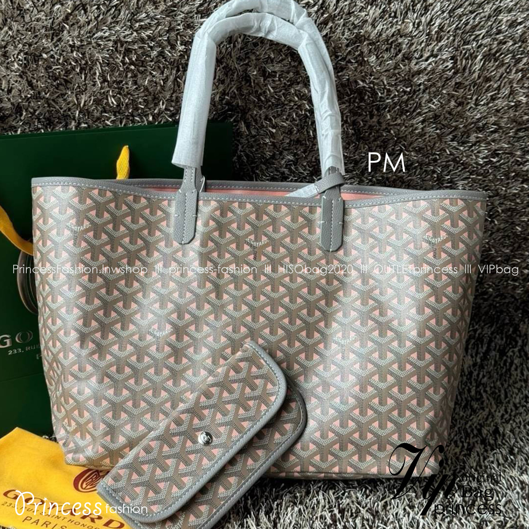 พร้อมส่ง 2 สี PM 35cm GOYARD SAINT LOUIS CLAIRE-VOIE PM BAG กระเป๋าทรงโท้ทใบใหญ่ เกรดออริ สลับแท้ 1:1