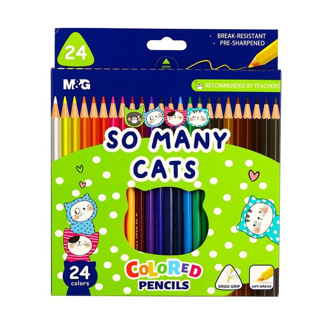 สีไม้ยาว 24สี M&G AWP343A2 Cat