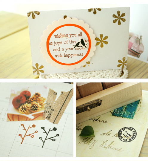 ตัวปั๊มไม้ Funny Man Nature Pattern Stamp