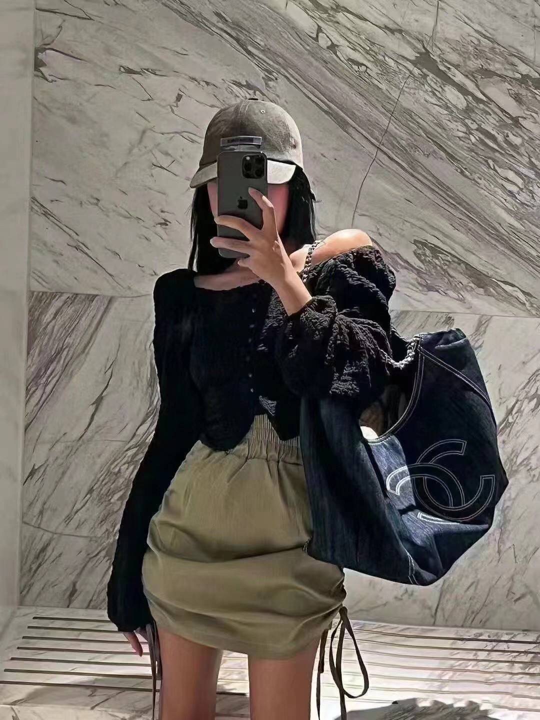 Chanel Blue Denim XL Coco Cabas Tote / CHANEL DENIM SHOULDER BAG กระเป๋าทรงช็อปปิ้งโท้ทใบใหญ่ เอาใจสาวๆสายแบกกันค่ะ กับรุ่นยีนส์ สุดวินเทจ 🧡 เกรดท็อปไฮเอน ใช้งานต่างประเทศได้