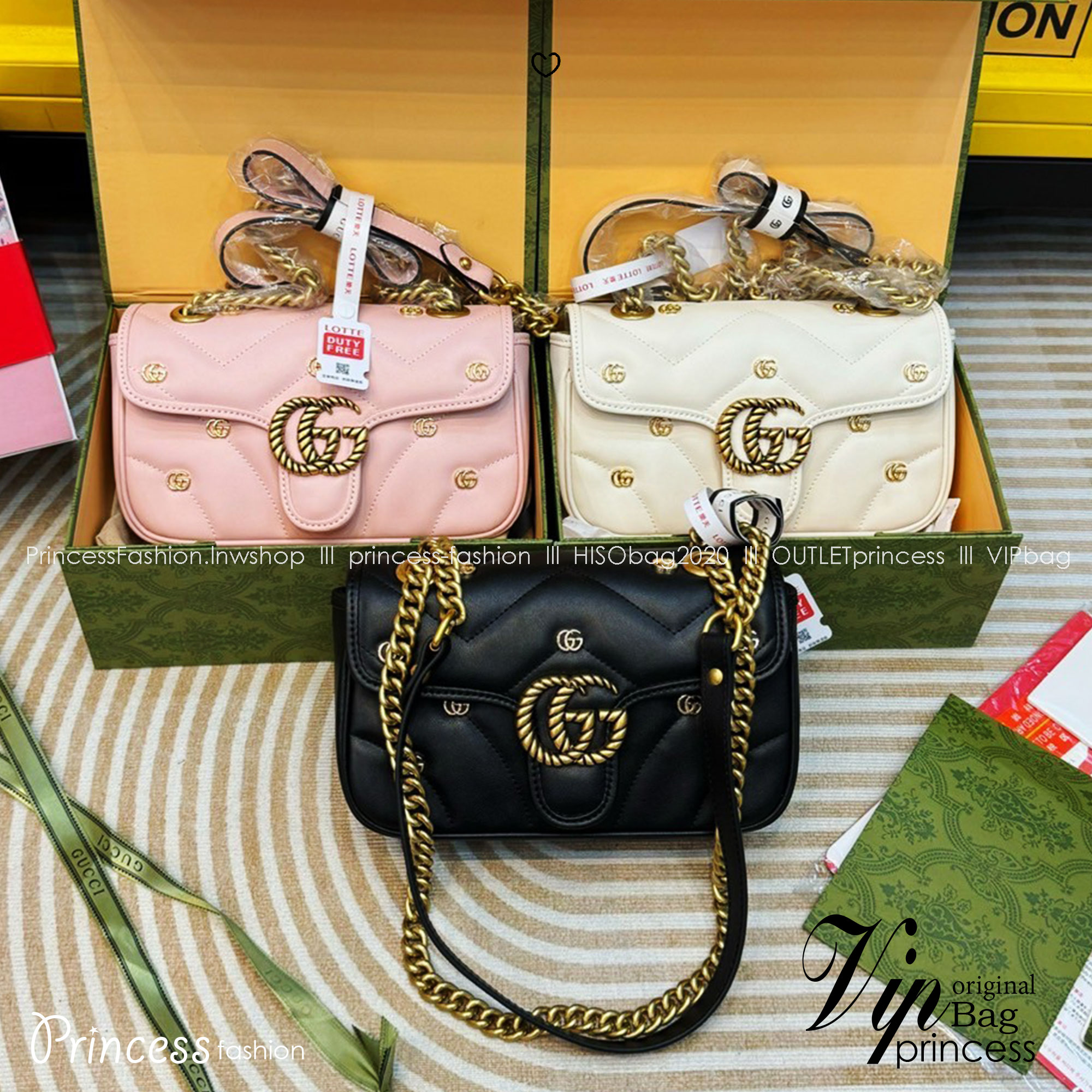 GUCCI GG Marmont Shoulder Bag with monogram-plaque กระเป๋าสะพายรุ่นคลาสสิค ดีไซน์ใหม่ ตกแต่งโลโก้ GG เต็มใบ เพิ่มความลูกคุณลักชูไปอีก สีสวยขับผิว ดูแพง อัพลุคได้สบายๆ