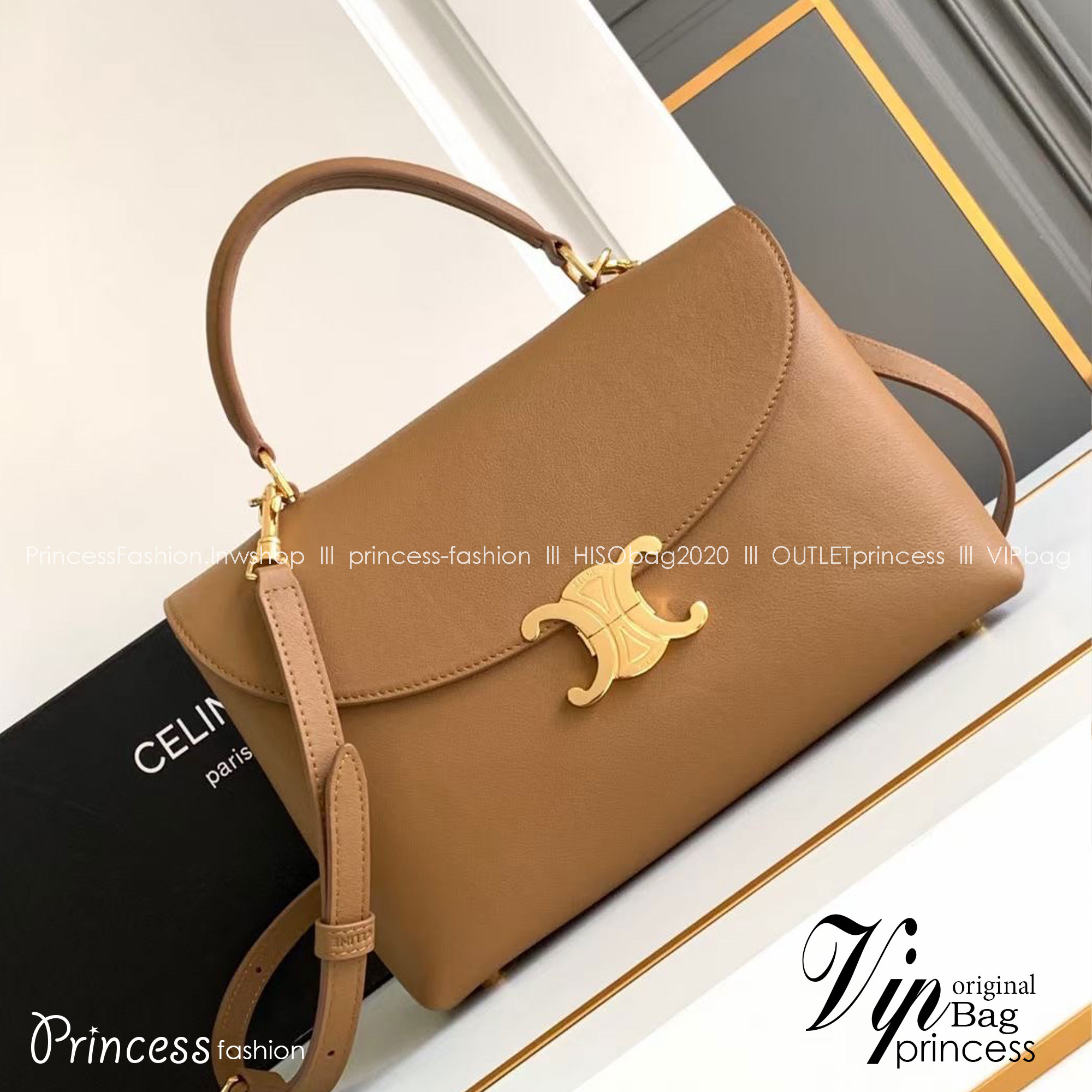 MEDIUM CELINE NINO BAG IN SUPPLE กระเป๋าสะพายหูจับในตัว แบรนด์หรู ดีไซส์คล่องตัว เกรดออริ สลับแท้ 1:1 ใช้งานต่างประเทศได้