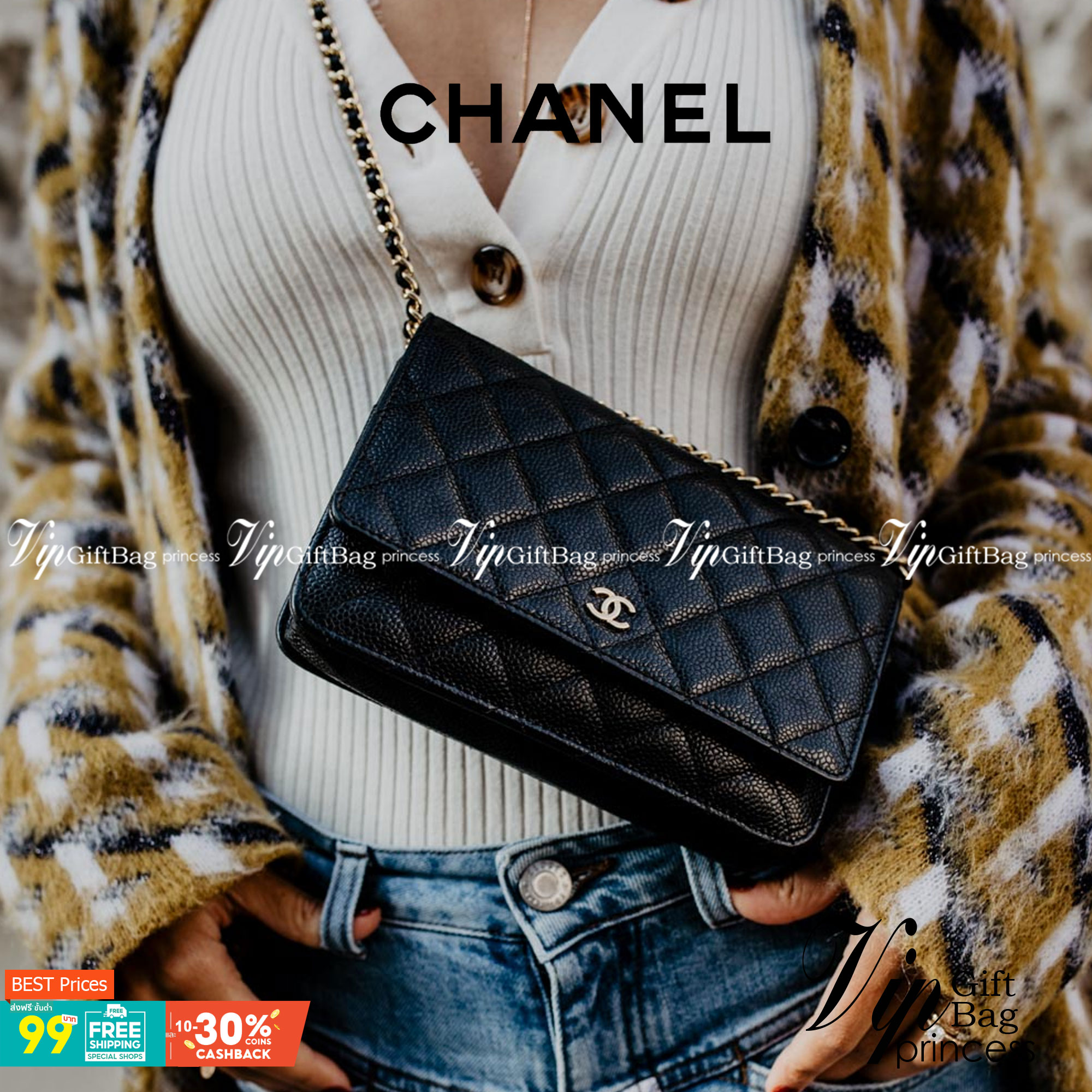 CHANEL WALLET ONCHAIN งานหนังแท้สวยหรู ใช้ ตทป ได้ กระดุมแม่เหล็ก ตามฉบับ HOLO ปีใหม่ ตามภาพที่ถ่ายเลย ตรงกับการ์ด รุ่นที่สาวๆ ทุกคนต้องมี เห็นเล็กๆ แบบนี้แต่ใส่ของได้เยอะมาก สามารถไช้แทนกระเป๋าคลัชถือได้ด้วย ครบจบในใบเดียวเลยค่ะ ภาพงานจริง ไม่ผิดหวังค่ะ
