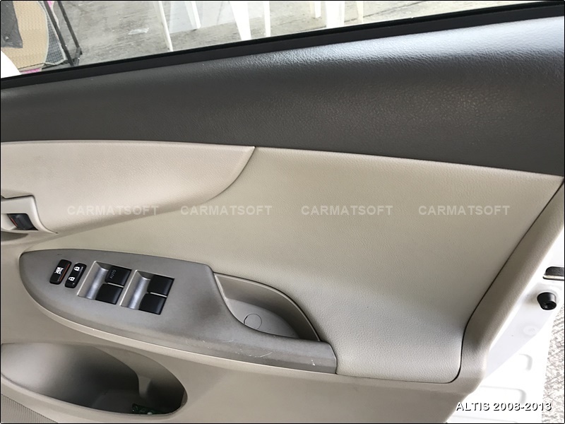 ชุดหุ้มเบาะรถยนต์ ALTIS 2008-2013 หนังPVC เกรดA หนา1มิล สีครีม