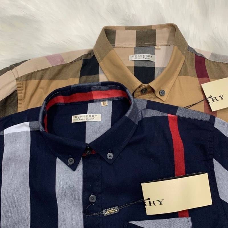 BURBERRY SHIRT / BURBERRY SHORT SLEEVE VINTAGE CHECK SHIRT เสื้อเชิ้ตแขนสั้นแบรนด์เบอเบอรี่ ลายสก็อตสุด classic เรียบหรู ดูดี ภูมิฐานมากๆค่ะ สินค้านำเข้าคุณภาพเทียบแท้ งานสวยเทพ เนื้อผ้าอย่างดี เป๊ะมาก รับประกันความพอใจเลยนะคะ ใส่เป็นเชิ้ตติดกระดุมเนี๊ยบๆ