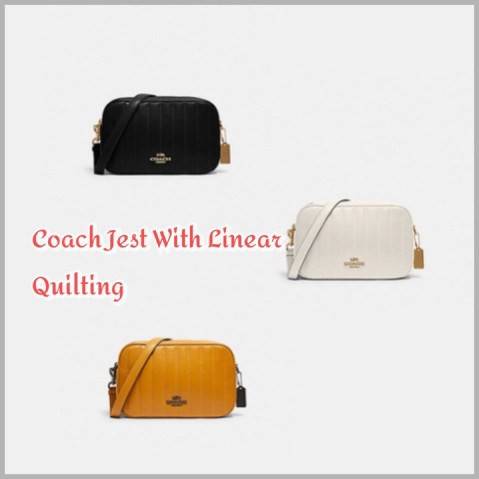 COACH C1569 JES CROSSBODY WITH LINEAR QUILTING ใหม่ล่าสุด!! กระเป๋าสะพายข้าง รุ่น 2 ซิป ใบใหญ่จุใจ ดีไซน์ใหม่ เพิ่มลูกเล่นให้ดูหรูหรายิ่งขึ้น วัสดุหนังสังเคราะห์บุเป็นลายเส้นสวยงาม เปิด-ปิดด้วยซิป 2 ช่องหลัก ใช้งานง่าย ทรงสวยมากๆรุ่นนี้ มาพร้อมสายสะพาย cr