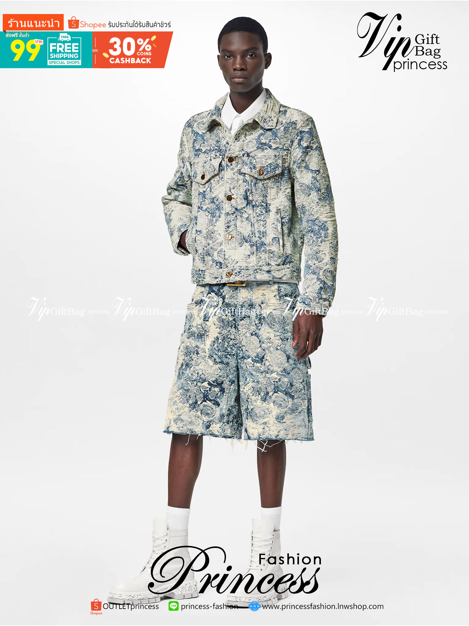 LV Classic Denim Jacket / LOUIS VUITTON Jacket เสื้อแจ็คเก็ตเดนิมทรงคลาสสิก เกรดออริจินอล มีป้ายแท็กที่คอเสื้อ ใส่ได้ทั้งผู้หญิงผู้ชาย พร้อมส่งที่ไทย ภาพสินค้าถ่ายจากงานขายจริง ใช้งานต่างประเทศได้