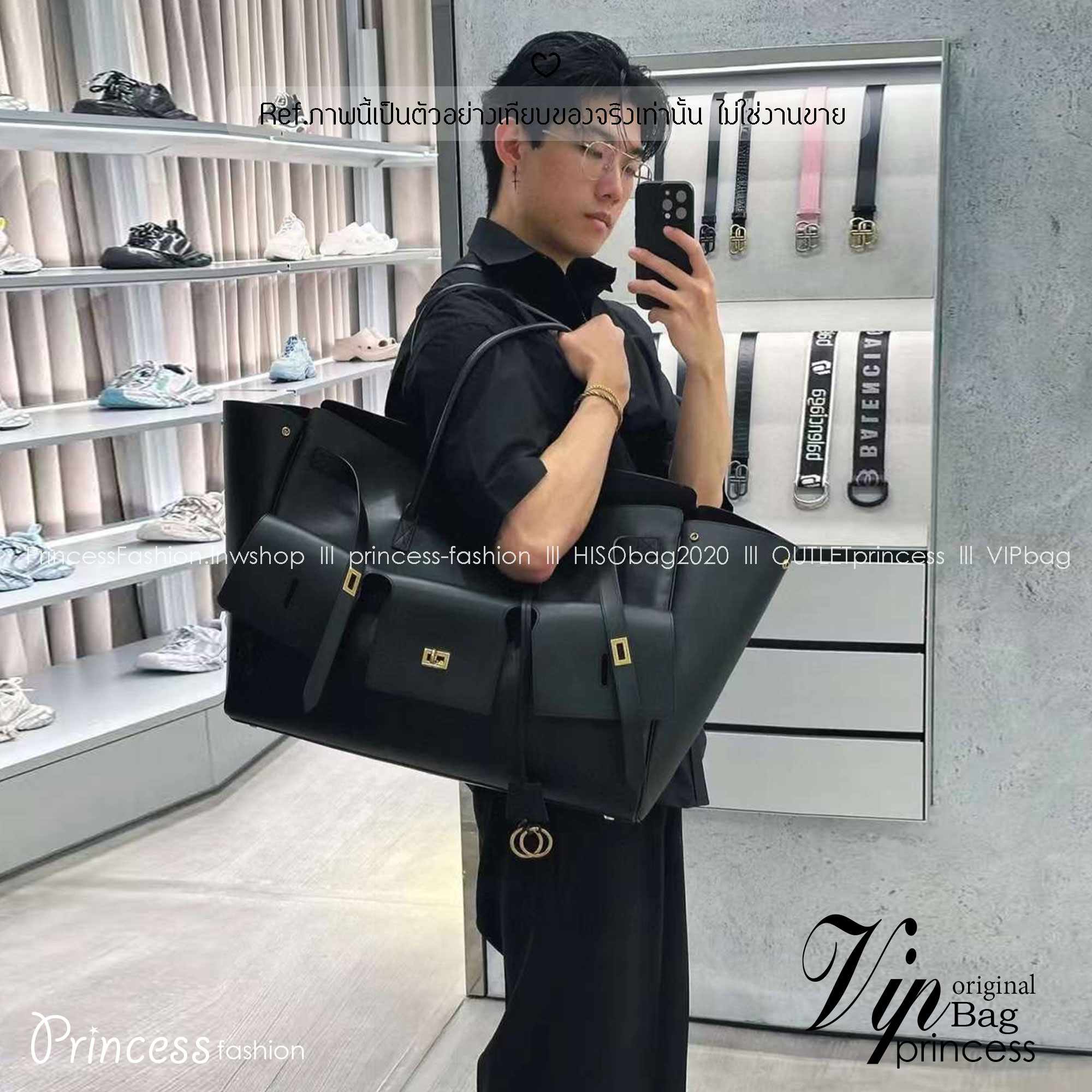Balenciaga Bel Air Medium Carry All Bag / medium leather tote bag 35cm ที่สุดของไฮแบรนด์สุดไอคอนิค ด้วยกระเป๋าสะพายทรงโท้ทใบใหญ่ ดีไซส์เป็นเอกลักษณ์ งานหนังเต็มใบสวยมาก
