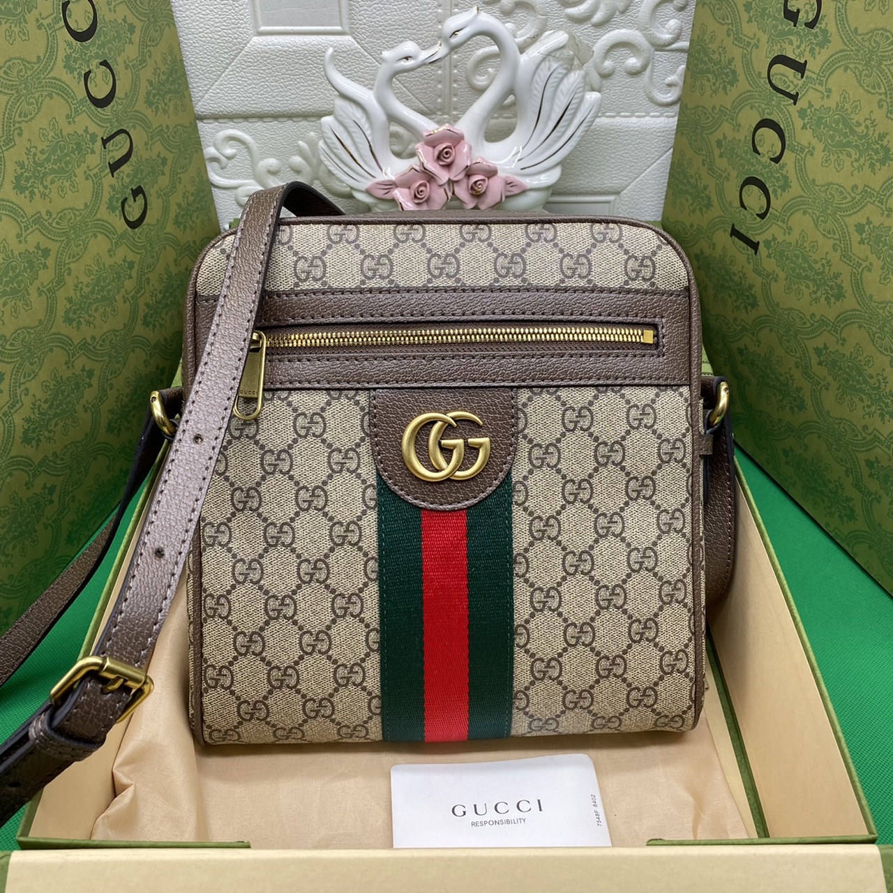 หนังแท้ GUCCI Ophidia GG small messenger bag พร้อมส่งที่ไทย