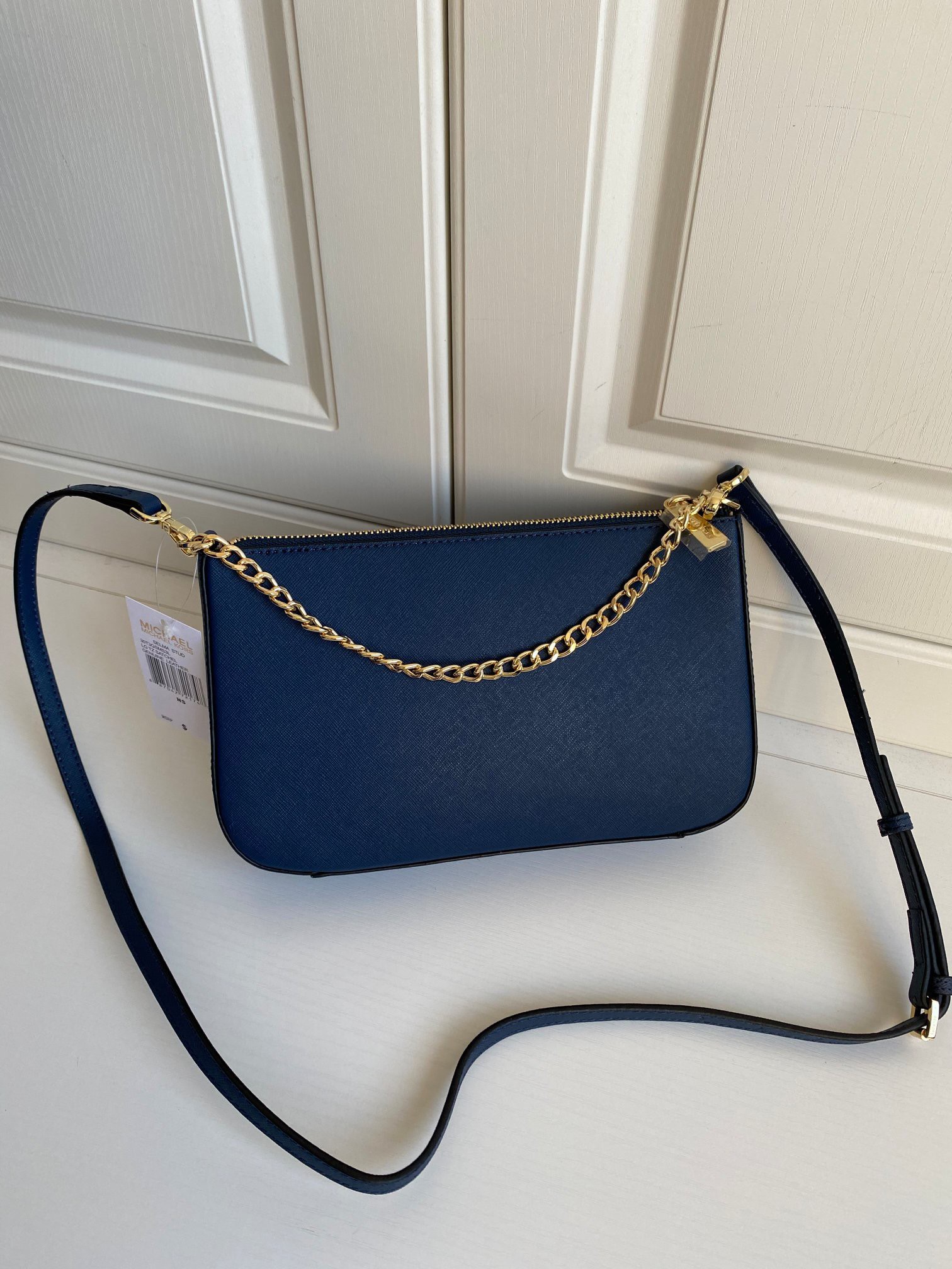 MICHEAL KORS SAFFIANO CROSSBODY BAG / MK Chain Pouchette Bag พร้อมส่ง 4 สี กระเป๋าสะพายข้าง ทรงสวย วัสดุหนัง SAFFIANO คุณภาพดี สวยอยู่ทรงแข็ง